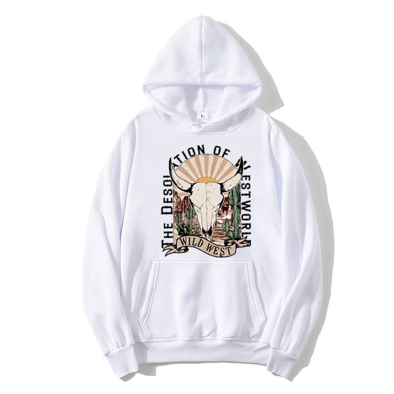 Ladies hoodie with nostalgic Wild West design Chic & Stil