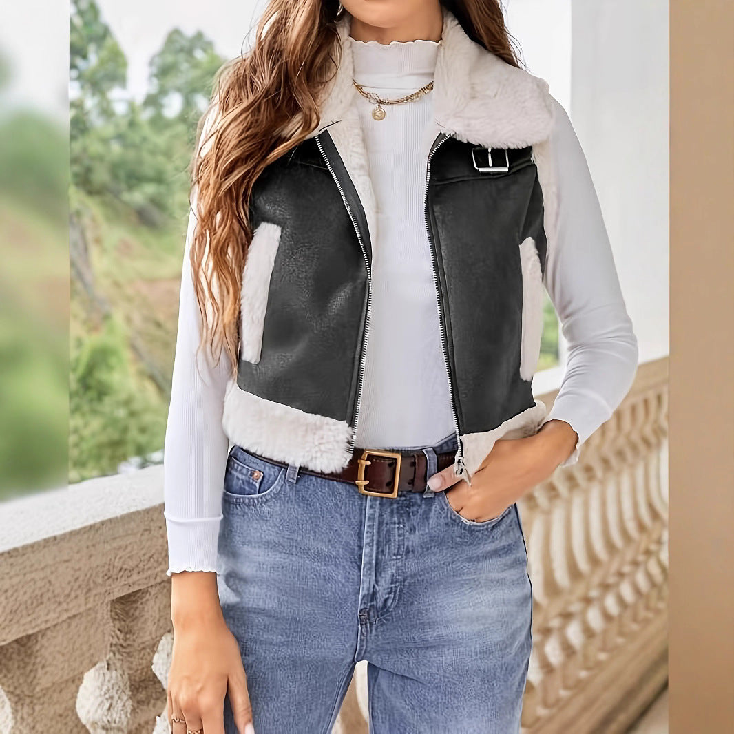 Ladies Fashion Vests with Soft Lining and Stylish Collar Lune London