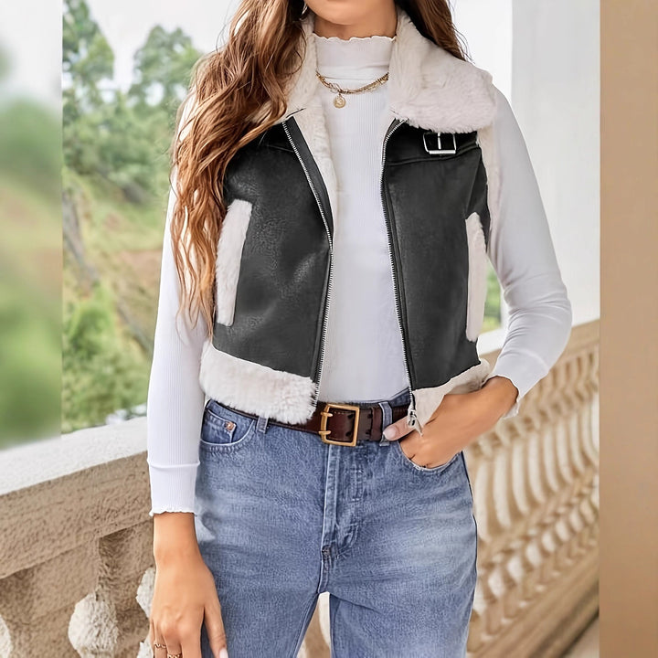 Ladies Fashion Vests with Soft Lining and Stylish Collar Lune London