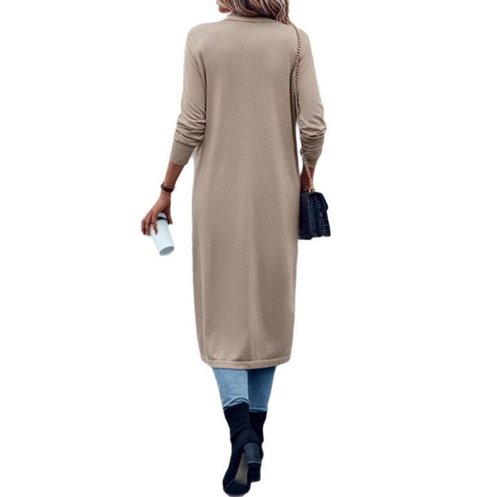 Manteau en tricot pour femmes au design ouvert et à la coupe élégante