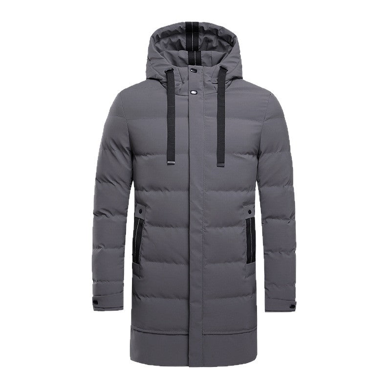 Insulated outdoor jacket for men with adjustable hood and functional pockets Lune London