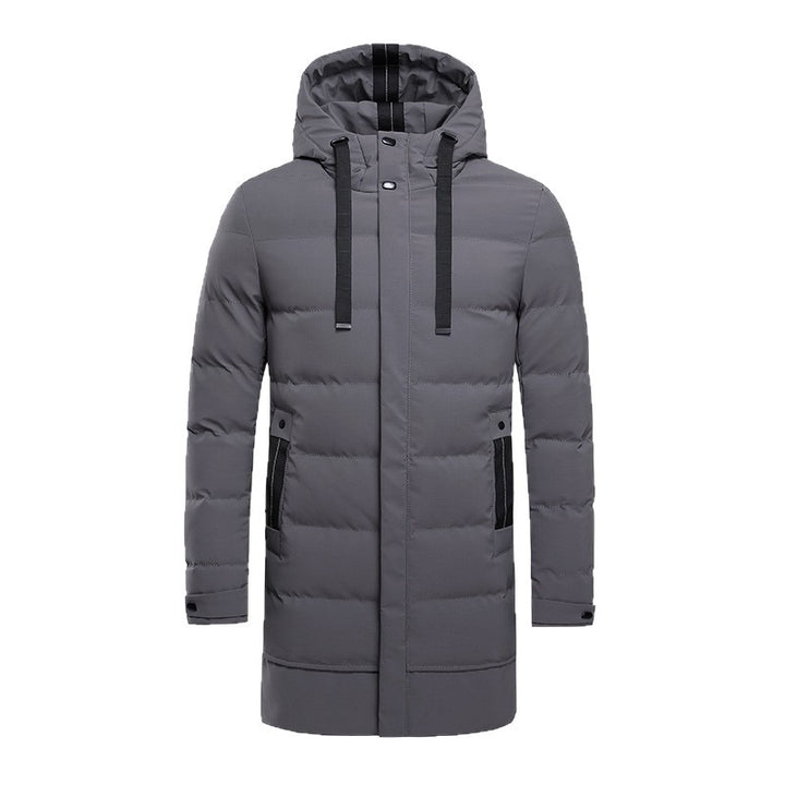 Insulated outdoor jacket for men with adjustable hood and functional pockets Lune London