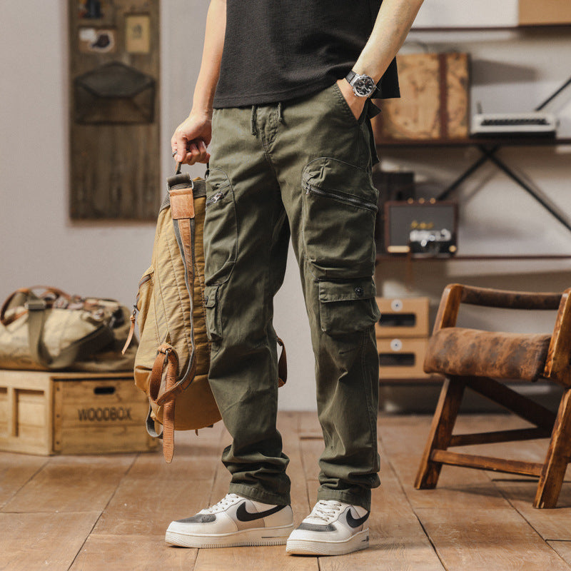 Pantalon cargo robuste pour hommes avec poches polyvalentes et ceinture ajustable Lune London