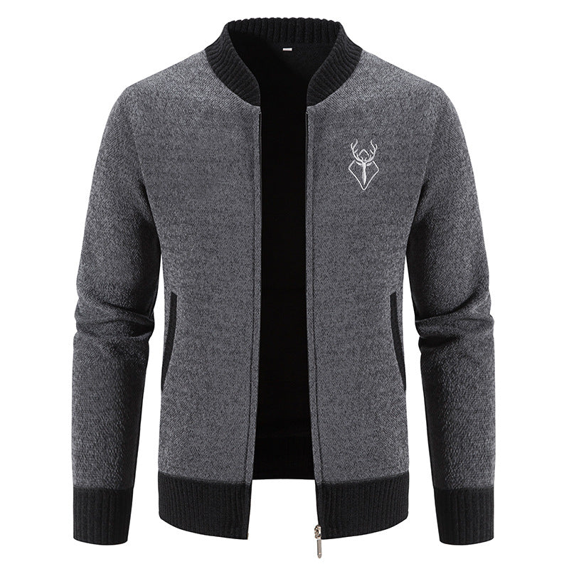 Fashionable men's leisure jacket with a textured design and practical pockets Lune London
