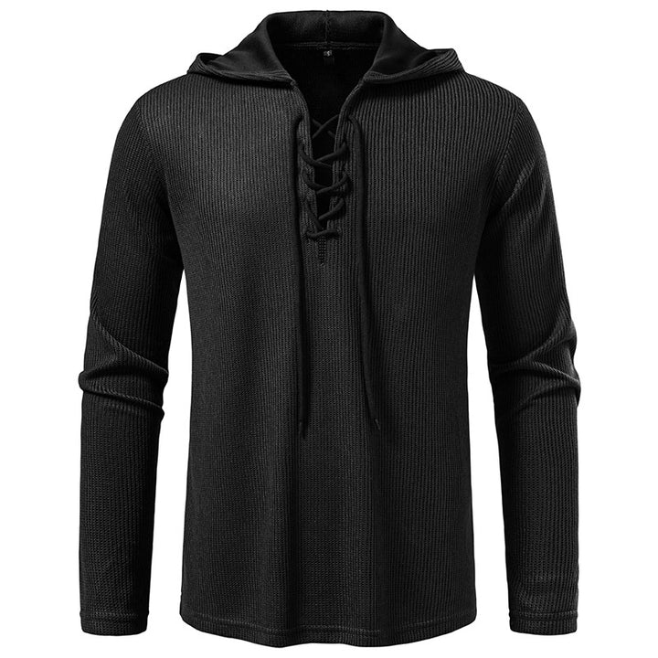 Men's hoodie with innovative lacing and structured design Lune London