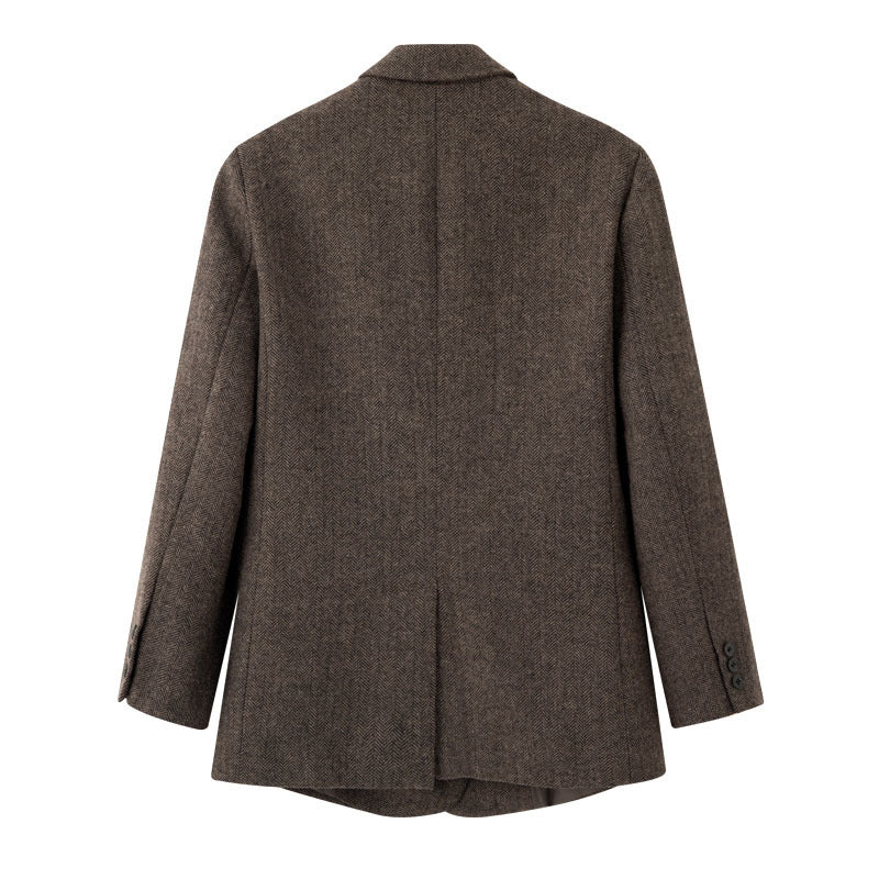Veste blazer pour femme à double finition dans un motif écossais classique Chic & Stil
