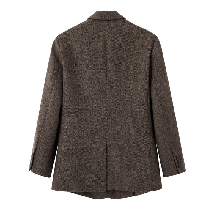 Veste blazer pour femme à double finition dans un motif écossais classique Chic & Stil