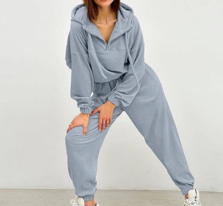 Women's Elegant Sports Set in Hoodie and Jogging Pants Lune London