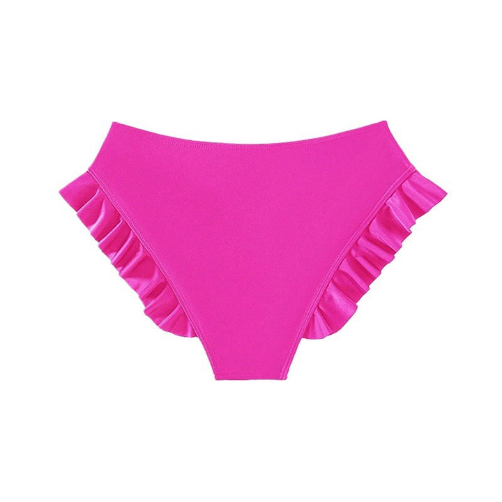 Ladies Ruffle High Waist Bikini Bottom Lune London
