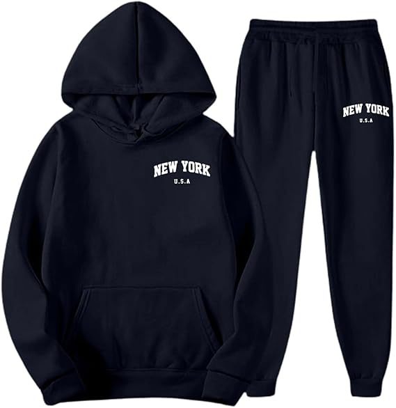 Women's Hooded Sweat Suit with high-quality material and modern lettering Chic & Stil