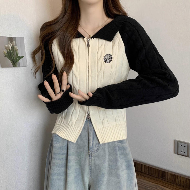 Femmes Cardigan Zippé Stylé Chic & Stil