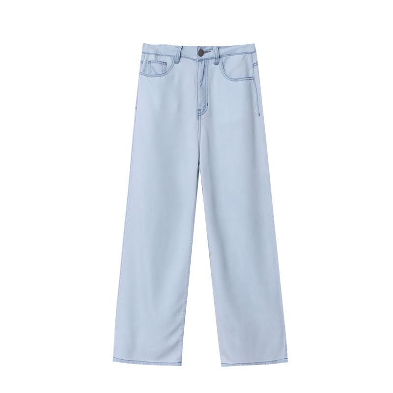 Women's wide jeans with high waist and casual cut Chic & Stil