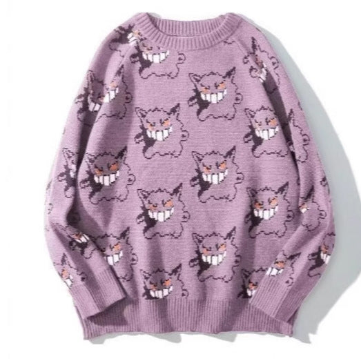 Ladies Comfortable Sweater with Joyful Graphic Pattern Lune London