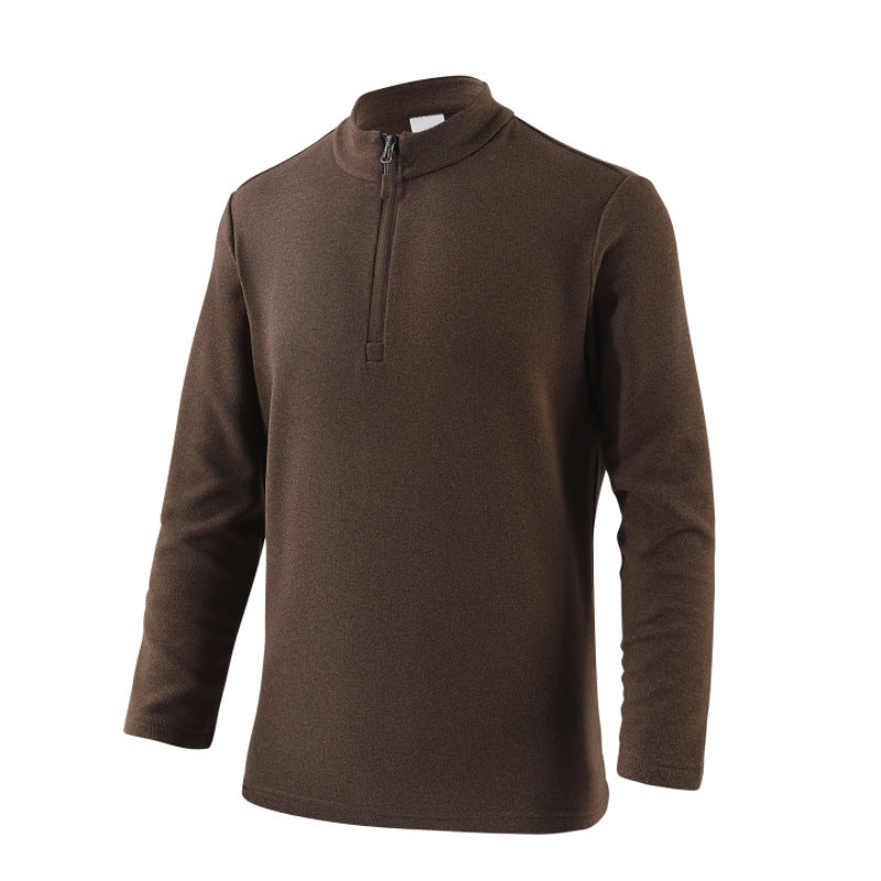 Pull Freizeit pour hommes avec col montant et fermeture éclair Lune London