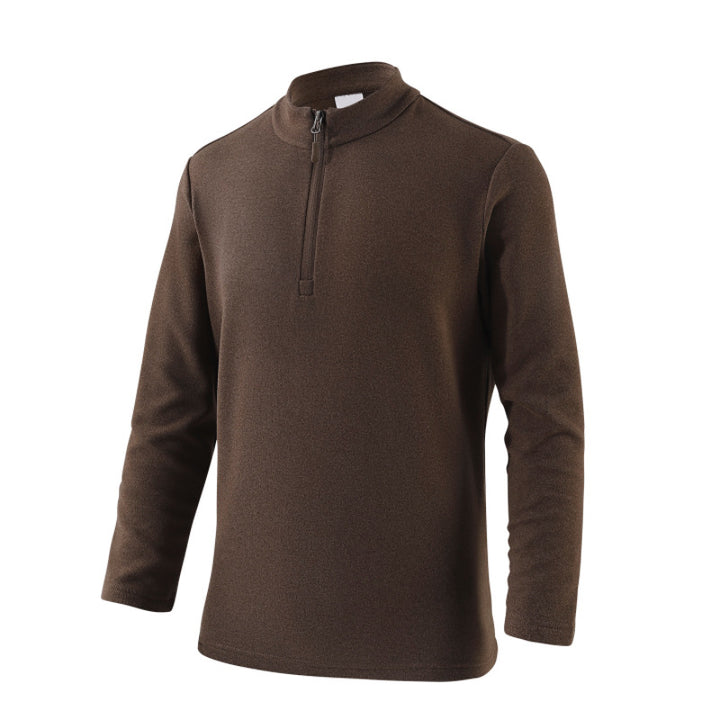 Pull Freizeit pour hommes avec col montant et fermeture éclair Lune London