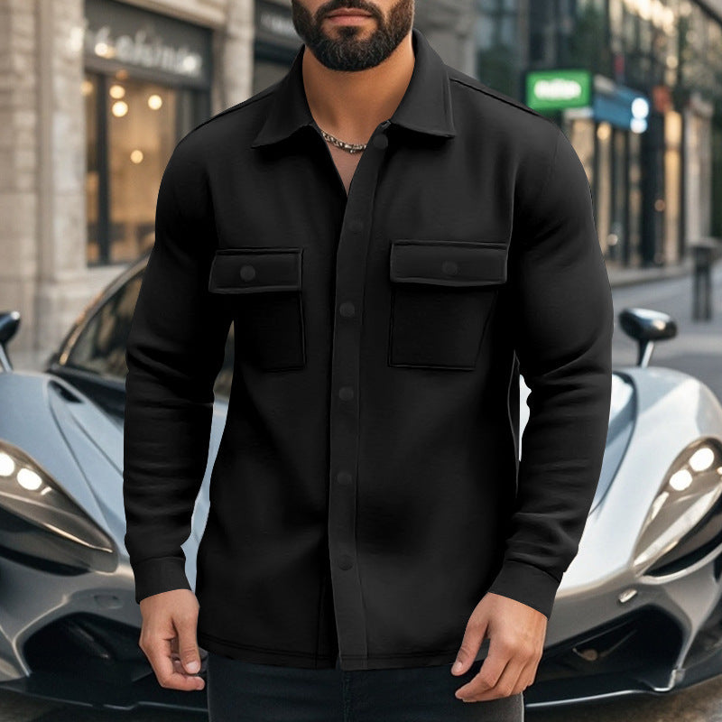 Trendy flannel jacket for men with practical pockets Lune London