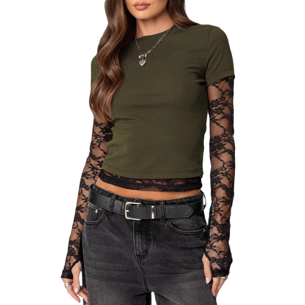 Lune London Lace Sleeve Women’s Top