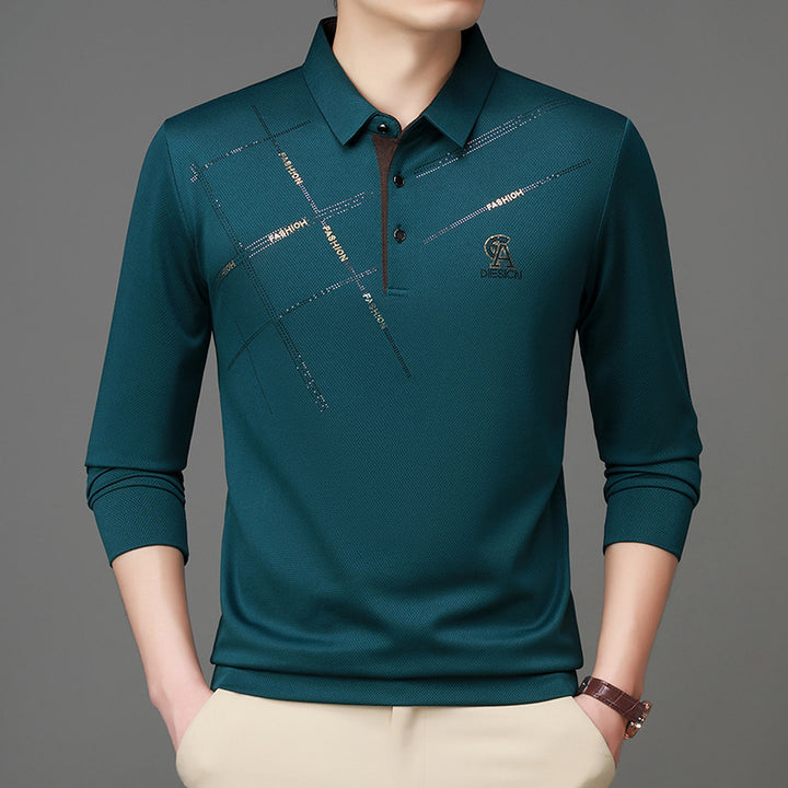 Men's polo t-shirt with stylish graphic print and high-quality functional material Lune London