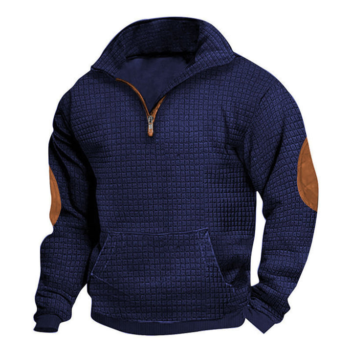 Sporty hooded sweater for men with structured design and practical pockets Lune London