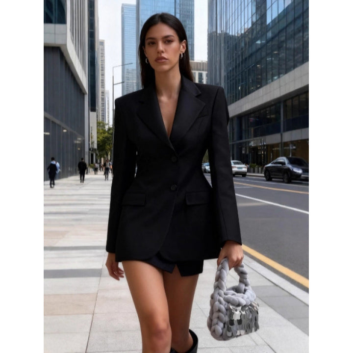 Womens modern blazer with relaxed fit Lune London