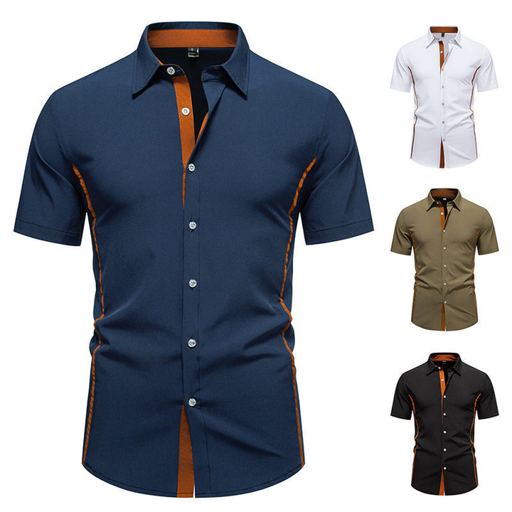 Men's Short Sleeve Shirt with Modern Cut Lune London
