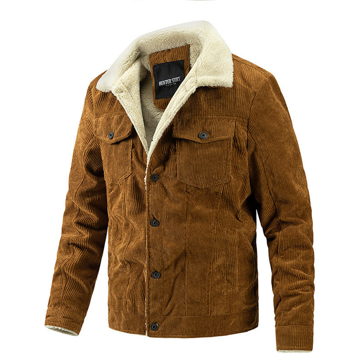 Corduroy jacket for men with soft teddy lining Lune London