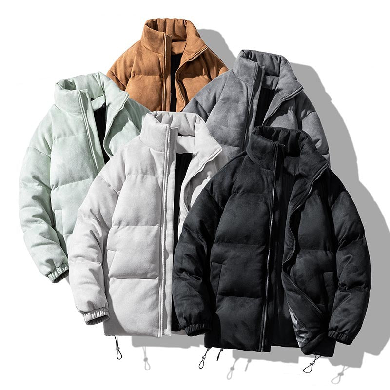 Ladies winter quilted jacket with high collar and versatile pockets Lune London