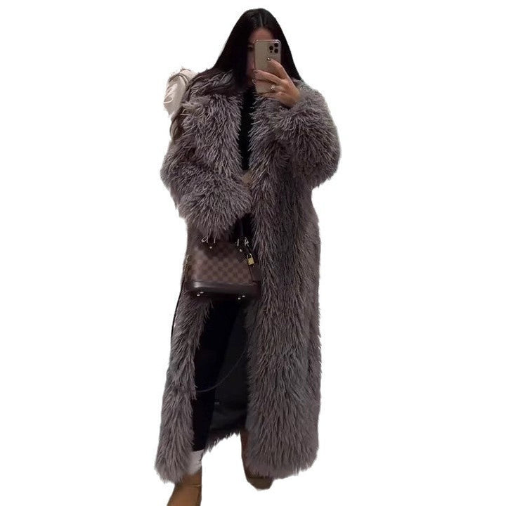 Women's Long Faux Fur Coat Lune London