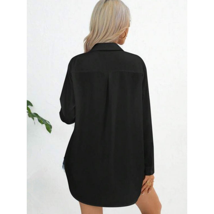 Ladies elegant long sleeve shirt in breathable cotton Lune London