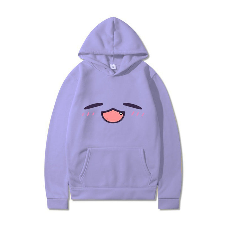 Women's hoodie with cheerful cartoon face and comfortable fit Lune London