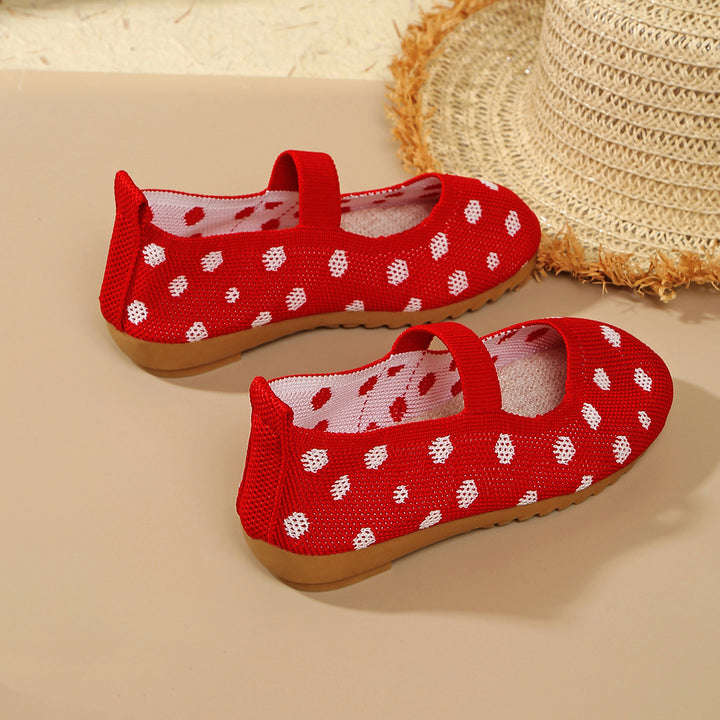 Women Light Dots Lune London Mary Jane Ballerina Flats