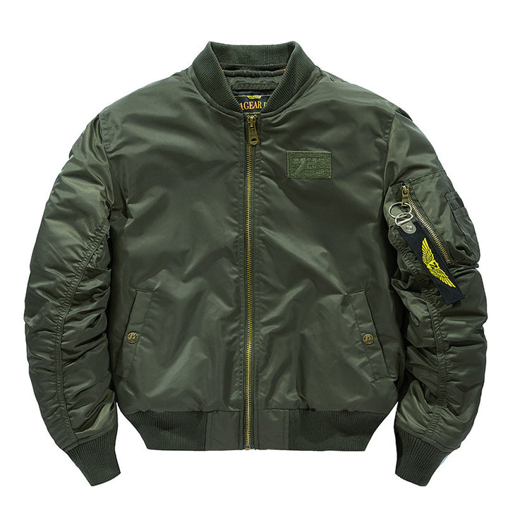 Casual bomber jacket for men with removable hood and inner lining Lune London