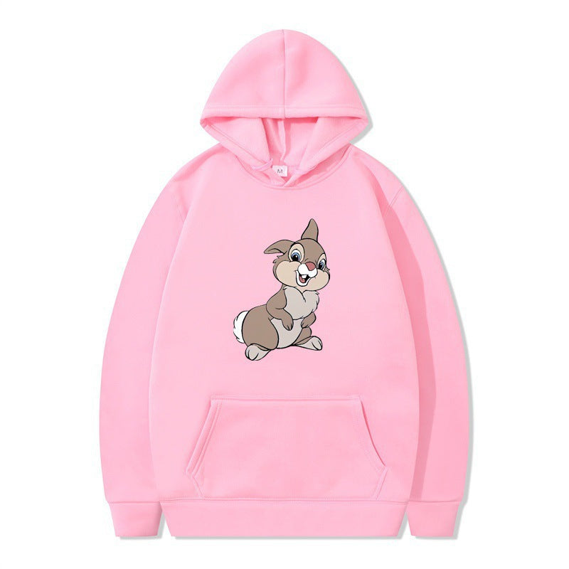 Women's hooded sweatshirt with cute rabbit design and comfortable kangaroo pockets Lune London