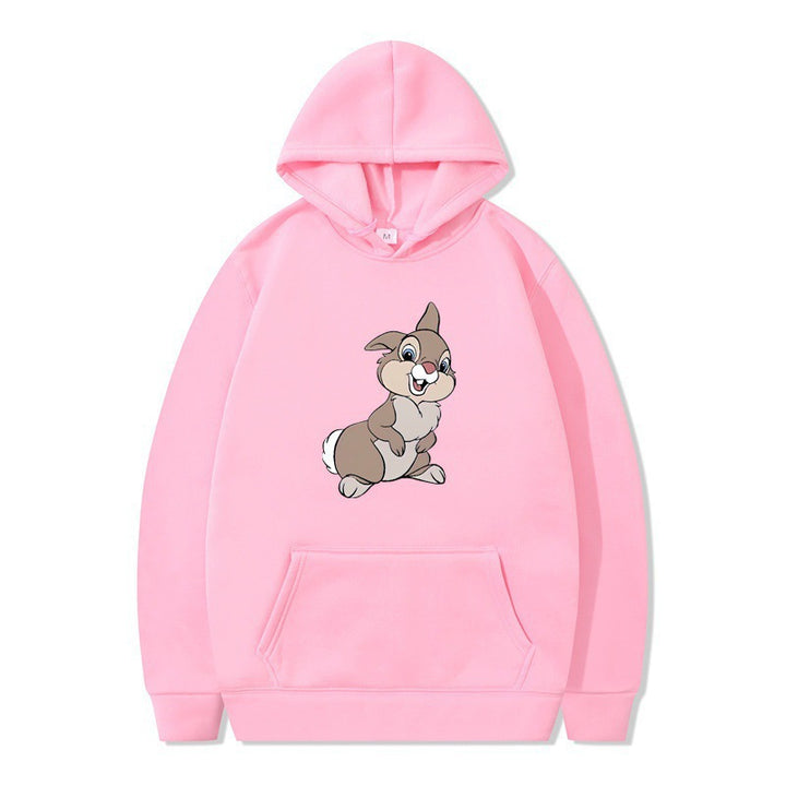 Women's hooded sweatshirt with cute rabbit design and comfortable kangaroo pockets Lune London