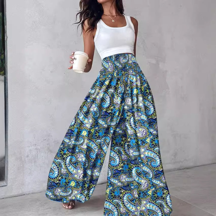 Chic and stylish women's Palazzo pants with tropical print
