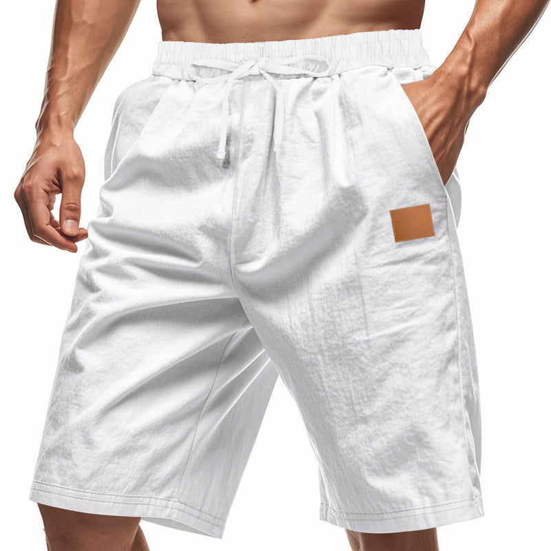 Casual men's sports shorts with elastic waistband and practical pockets Lune London