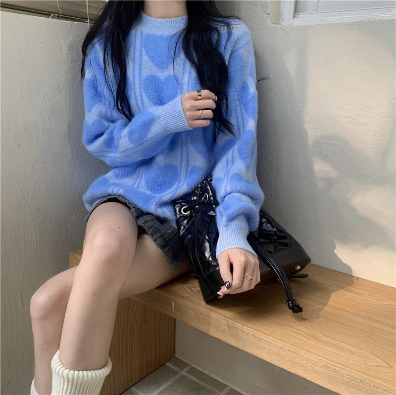 Women's cozy wool sweater with a varied pattern and a casual fit Lune London