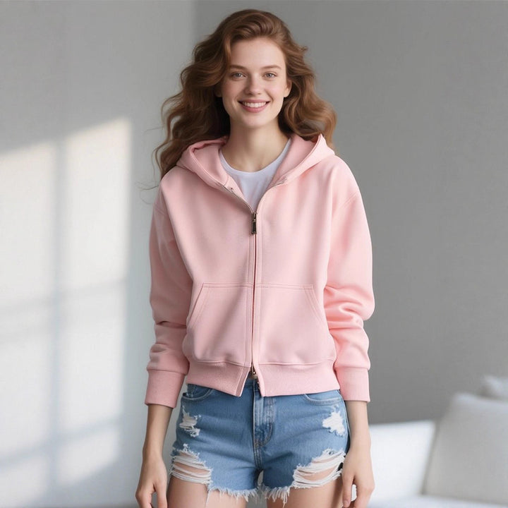 Ladies soft hooded jacket Lune London