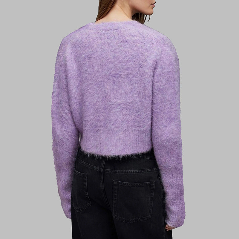 Short-sleeved jacket for women with soft fleece design Lune London