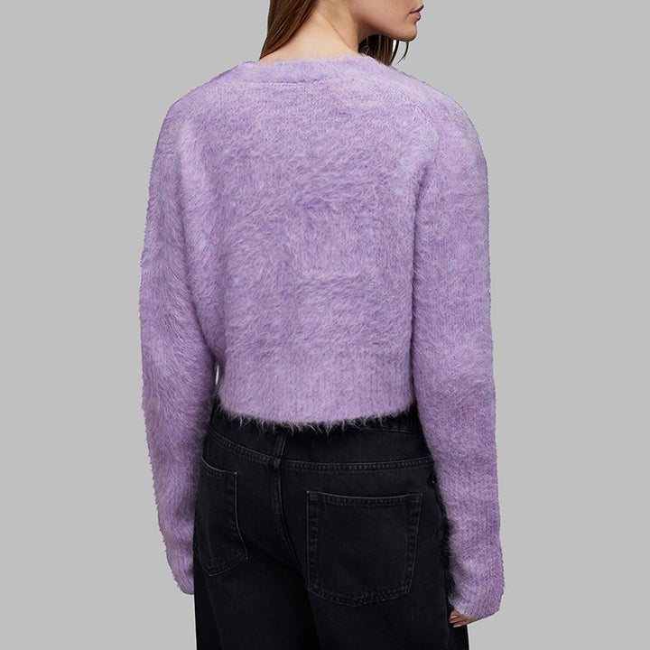 Short-sleeved jacket for women with soft fleece design Lune London