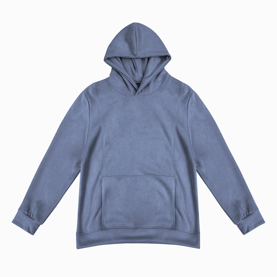Hooded sweatshirt for men with a practical kangaroo pocket design and a soft inner lining Lune London
