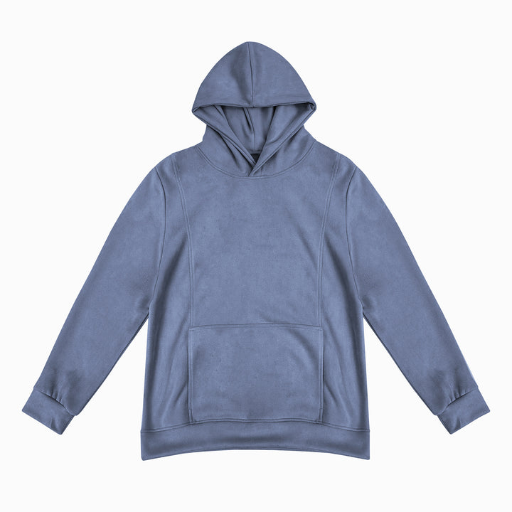 Hooded sweatshirt for men with a practical kangaroo pocket design and a soft inner lining Lune London