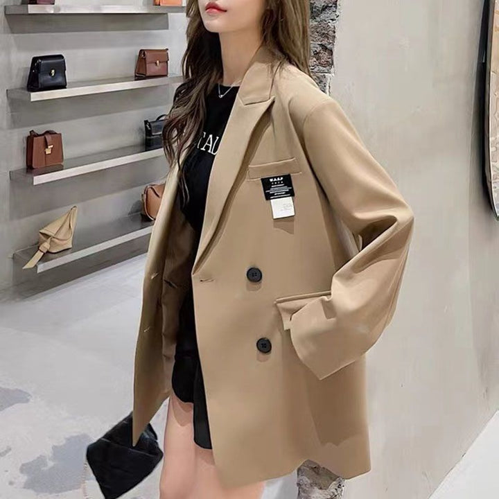 Blazer oversize pour femmes en tissu texturé Chic & Stil