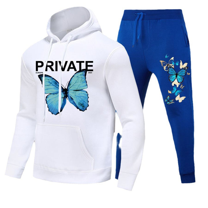 Women's hoodie and jogger set with a unique butterfly design Lune London