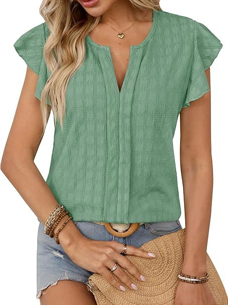 Ladies Short Sleeve Blouse Lune London
