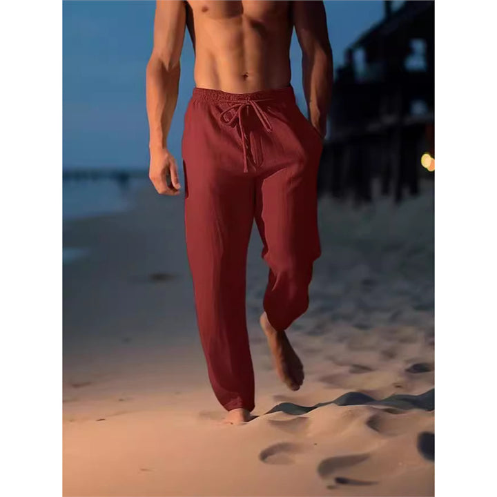 Breathable beach pants for men with adjustable belt Lune London
