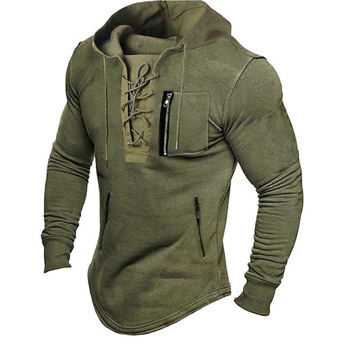 Trendy hoodie for men with a unique lace design Lune London