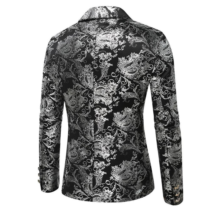 Men's Elegant Gold Pattern Blazer Lune London
