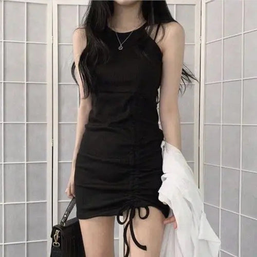 Women's form-fitting mini dress with gathering Lune London