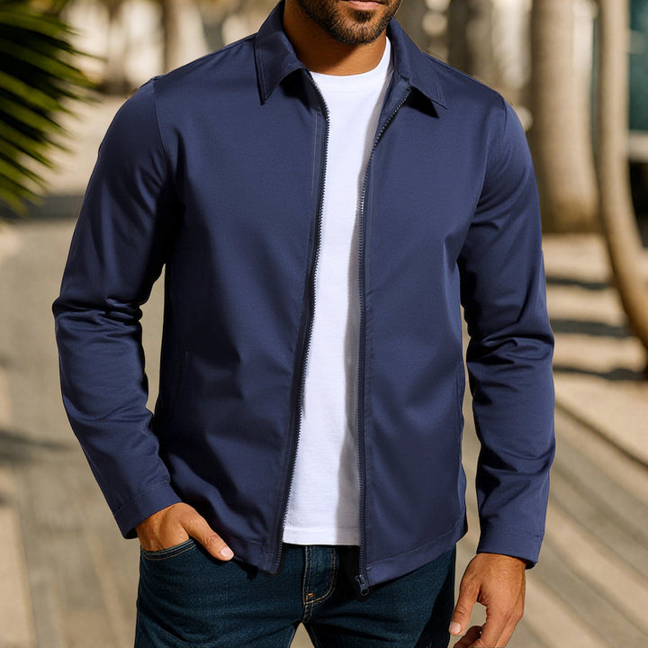 Casual men's jacket with innovative wind protection technology Lune London